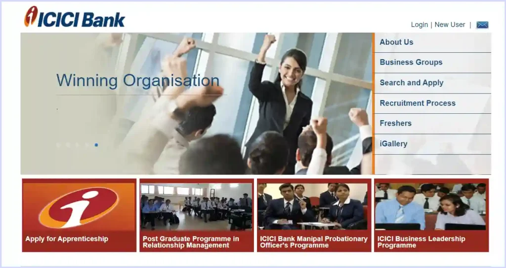 Icici Bank Official Career Website