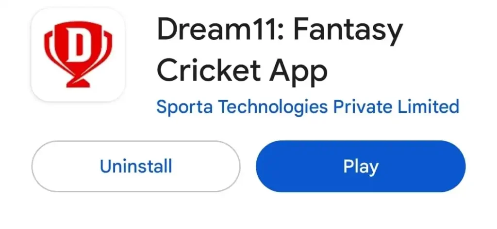 Dream11 App Google play store screenshots