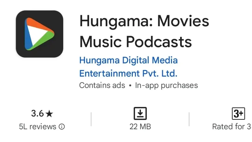 Hungama Music Gana Sunkar Paisa Kamane Wala App Screenshot